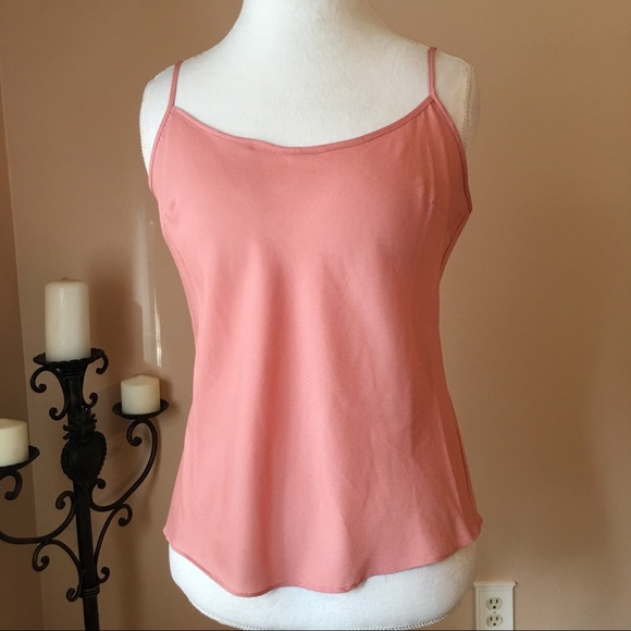 Talbots Salmon Peach Blouse with Matching Camisole - Picture 5 of 8